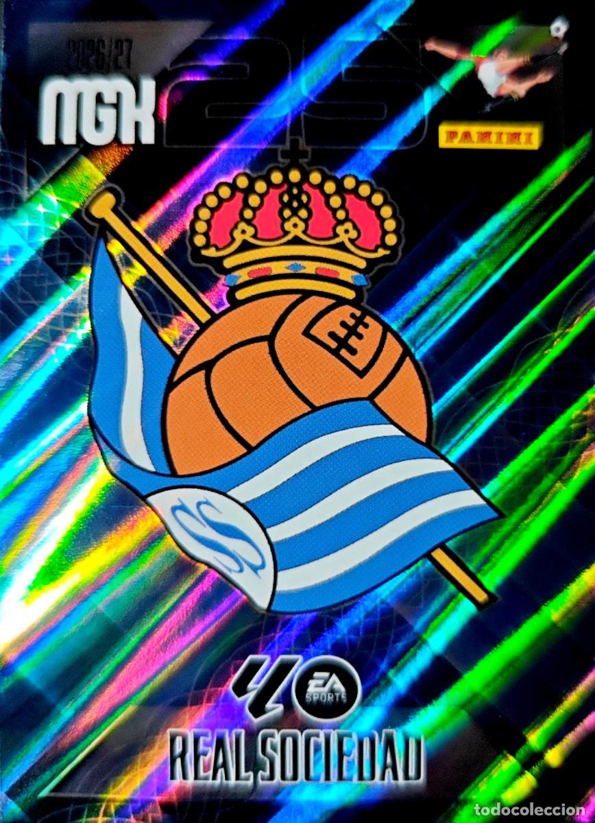 Cromos de f&uacute;tbol: 307 Escudo - Real Sociedad - PANINI Megacracks MGK 2026 2027 26 27