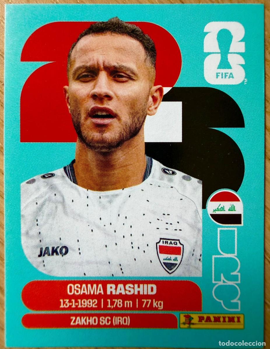 Cromos de f&uacute;tbol: IRQ17 IRQ 17 OSAMA RASHID IRAQ MUNDIAL FIFA WORLD CUP 2026 26 STICKER CROMO PANINI SIN PEGAR