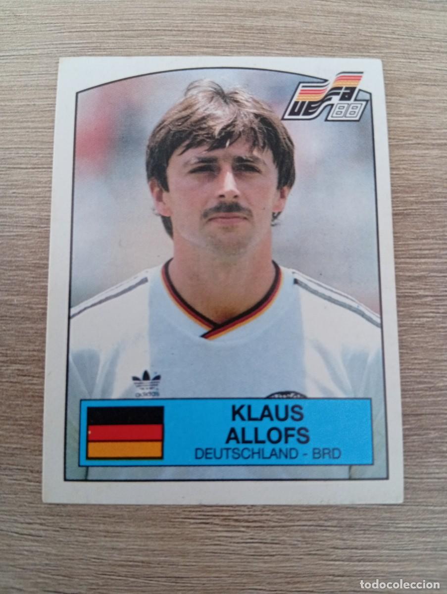 Cromos de f&uacute;tbol: KLAUS ALLOFS 70 ALEMANIA EUROCOPA EURO 1988 88 ALEMANIA NUNCA PEGADO SIN PEGAR