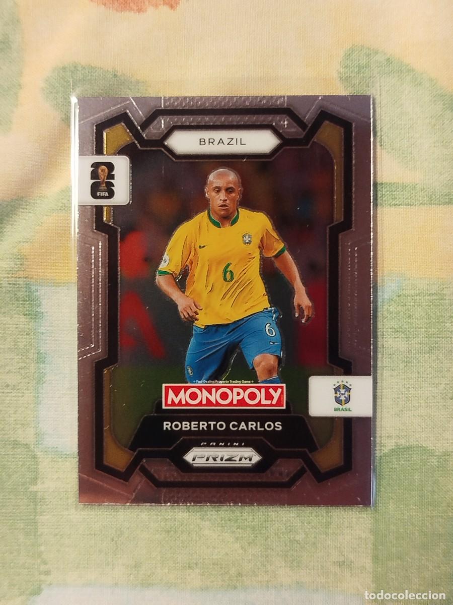 Cromos de f&uacute;tbol: 17. Roberto Carlos (Brasil) - Panini Prizm Monopoly Fifa World Cup 26