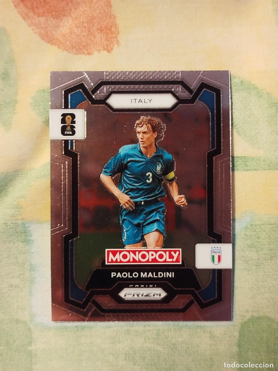 Cromos de f&uacute;tbol: 37. Paolo Maldini (Italia) - Panini Prizm Monopoly Fifa World Cup 26