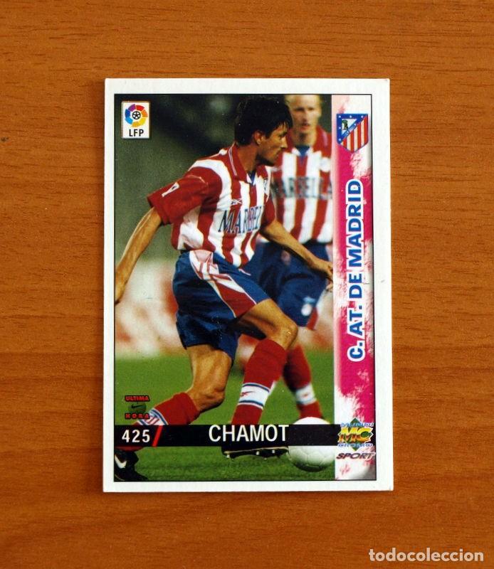 Figurine di Calcio: Atl&eacute;tico de Madrid-N&ordm; 425 Chamot -Error-&Uacute;ltima Hora-Mundicromo Las Fichas de la Liga 1998-1999-98-99