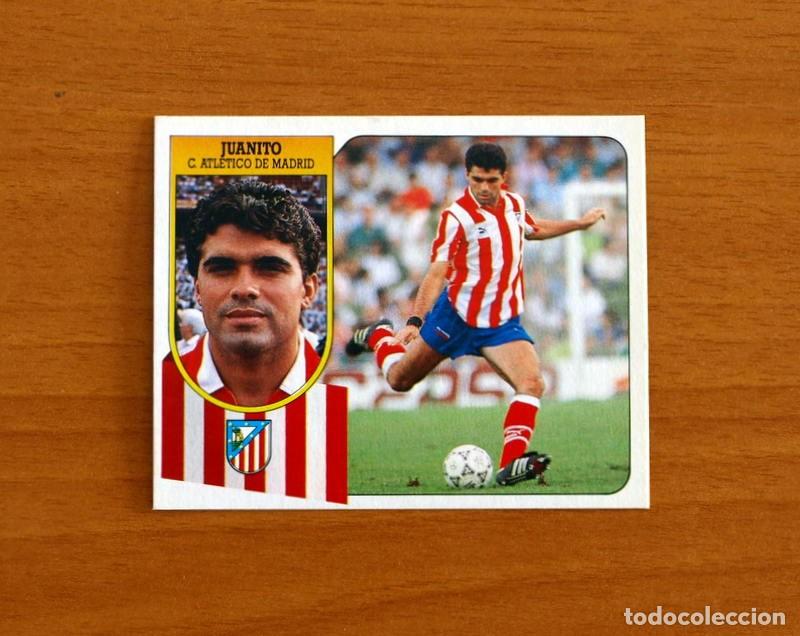Figurine di Calcio: Atl&eacute;tico de Madrid - Juanito - Ediciones Este Liga 1991-1992, 91-92 - Nunca Pegado
