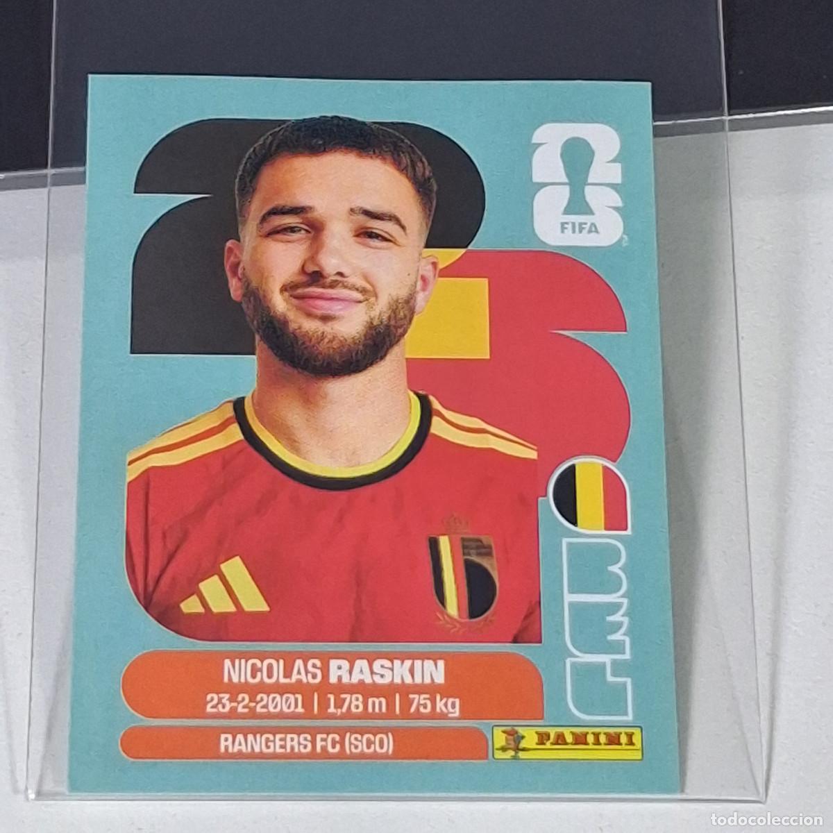 Cartes &agrave; collectionner de Football: B60 BEL11 NICOLAS RASKIN 11 B&Eacute;LGICA BELGIUM BEL MUNDIAL FIFA WORLD CUP 2026 STICKER PANINI