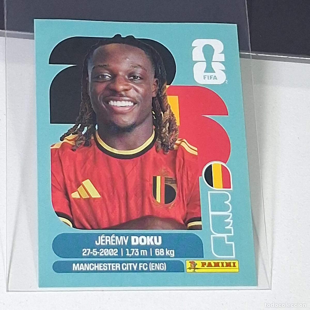 Cromos de f&uacute;tbol: B60 BEL 16 BEL16 J&Eacute;R&Eacute;MY DOKU BELGIUM BELGICA MUNDIAL FIFA WORLD CUP 2026 STICKER PANINI