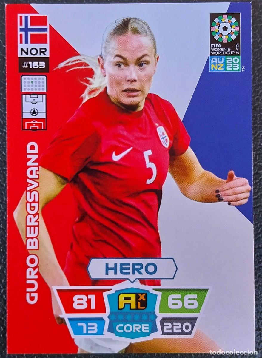 Football Stickers: 163 GURO BERGSVAND NORUEGA FICHAS ALBUM ADRENALYN FEMENINO MUNDIAL WOMEN'S WORLD AU NZ 2023