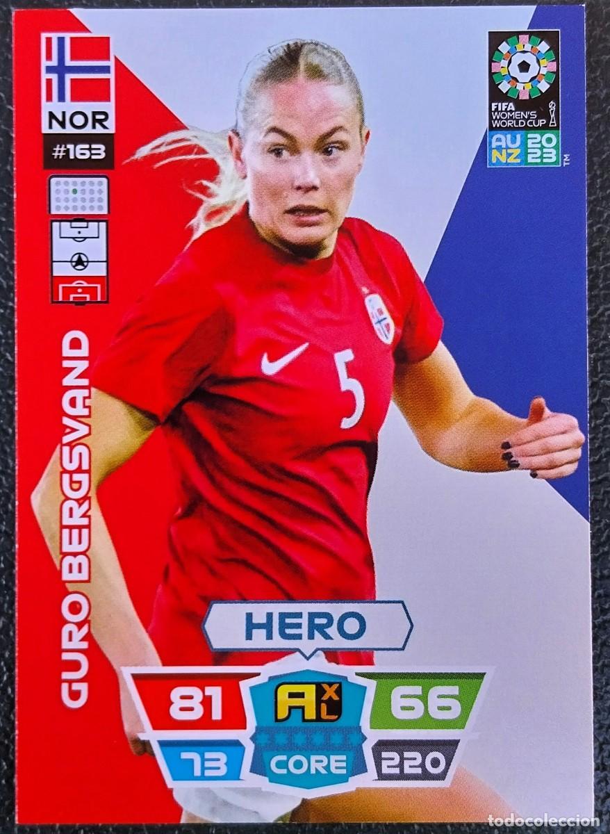 Football Stickers: 163 GURO BERGSVAND NORUEGA FICHAS ALBUM ADRENALYN FEMENINO MUNDIAL WOMEN'S WORLD AU NZ 2023
