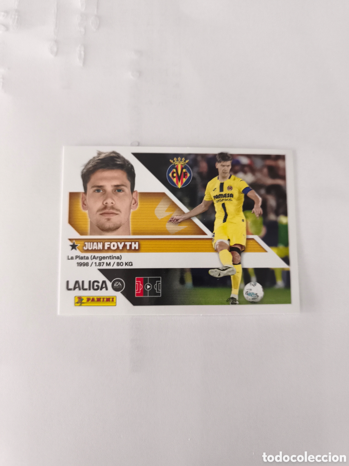 Football Stickers: CROMO N&Uacute;MERO 7A FOYTH VILLARREAL. LIGA ESTE 26/27. PANINI.