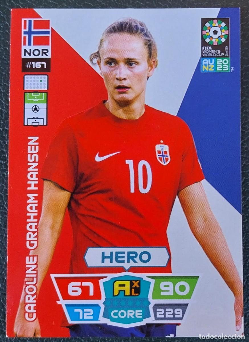 Cromos de f&uacute;tbol: 167 CAROLINE GRAHAM HANSEN NORUEGA FICHAS ALBUM ADRENALYN FEMENINO MUNDIAL WOMEN'S WORLD AU NZ 2023