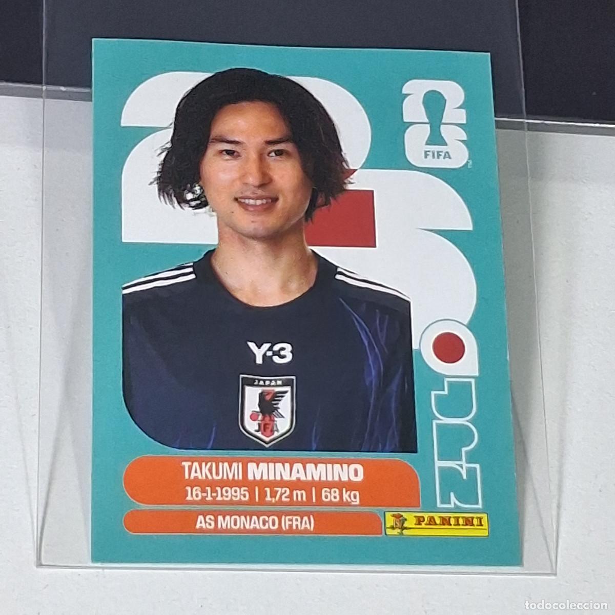Cromos de f&uacute;tbol: B60 JPN16 TAKUMI MINAMINO 16 JAP&Oacute;N JAPAN JPN MUNDIAL FIFA WORLD CUP 2026 STICKER PANINI