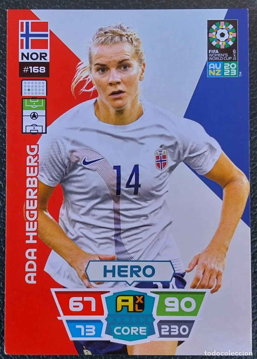 Cromos de f&uacute;tbol: 168 ADA HEGERBERG NORUEGA FICHAS ALBUM ADRENALYN FEMENINO MUNDIAL WOMEN'S WORLD AU NZ 2023