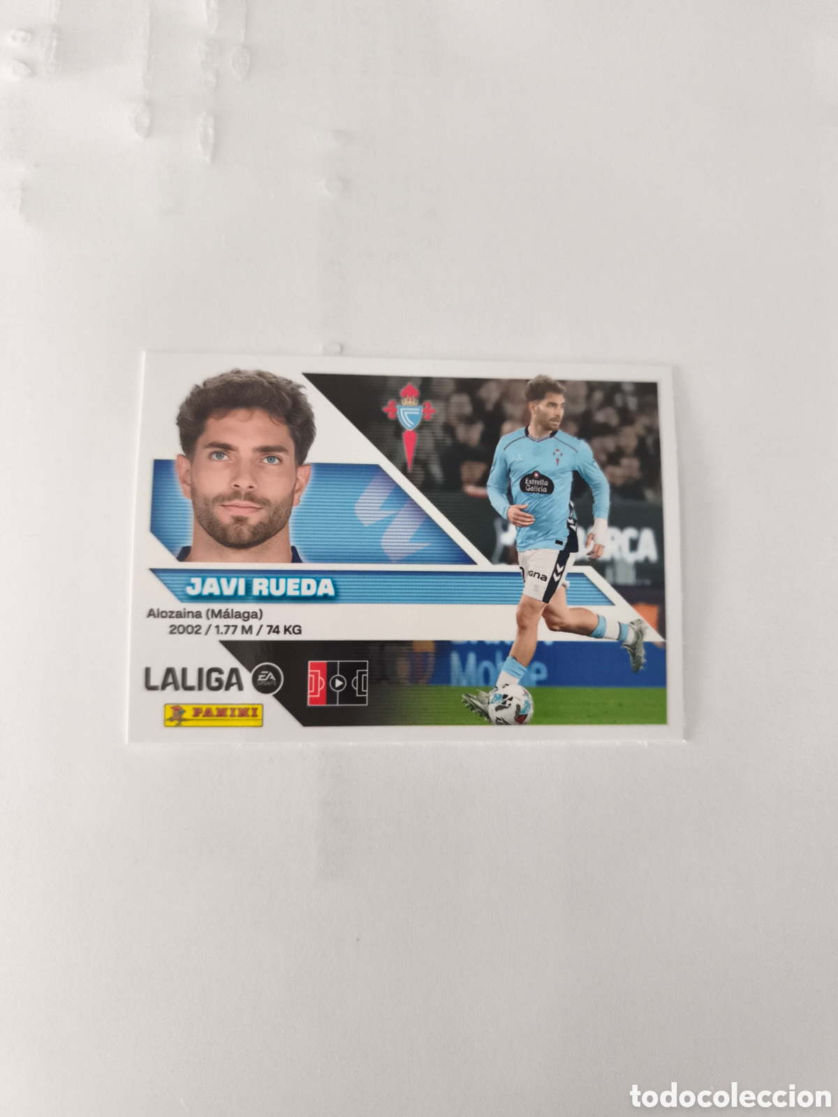 Cromos de f&uacute;tbol: CROMO N&Uacute;MERO 6 JAVI RUEDA CELTA DE VIGO. LIGA ESTE 26/27. PANINI.