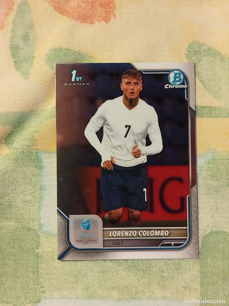 Figurine di Calcio: 75. Lorenzo Colombo (Italia) - Topps Bowman Chrome Road to UEFA Under 21 Championship