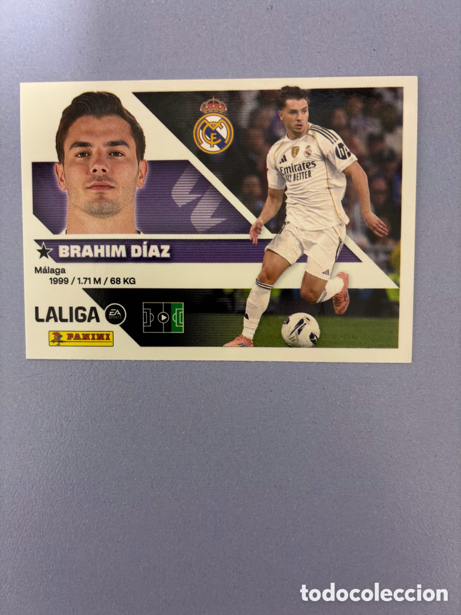 Cromos de f&uacute;tbol: Cromo Brahim D&iacute;az N.&ordm; 16B - Real Madrid - Colecci&oacute;n Este / Panini Liga 2026-27