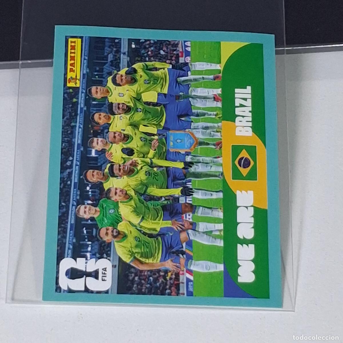 Cromos de f&uacute;tbol: B60 BRA13 TEAM PHOTO EQUIPO 13 BRAZIL BRASIL BRA MUNDIAL FIFA WORLD CUP 2026 STICKER PANINI