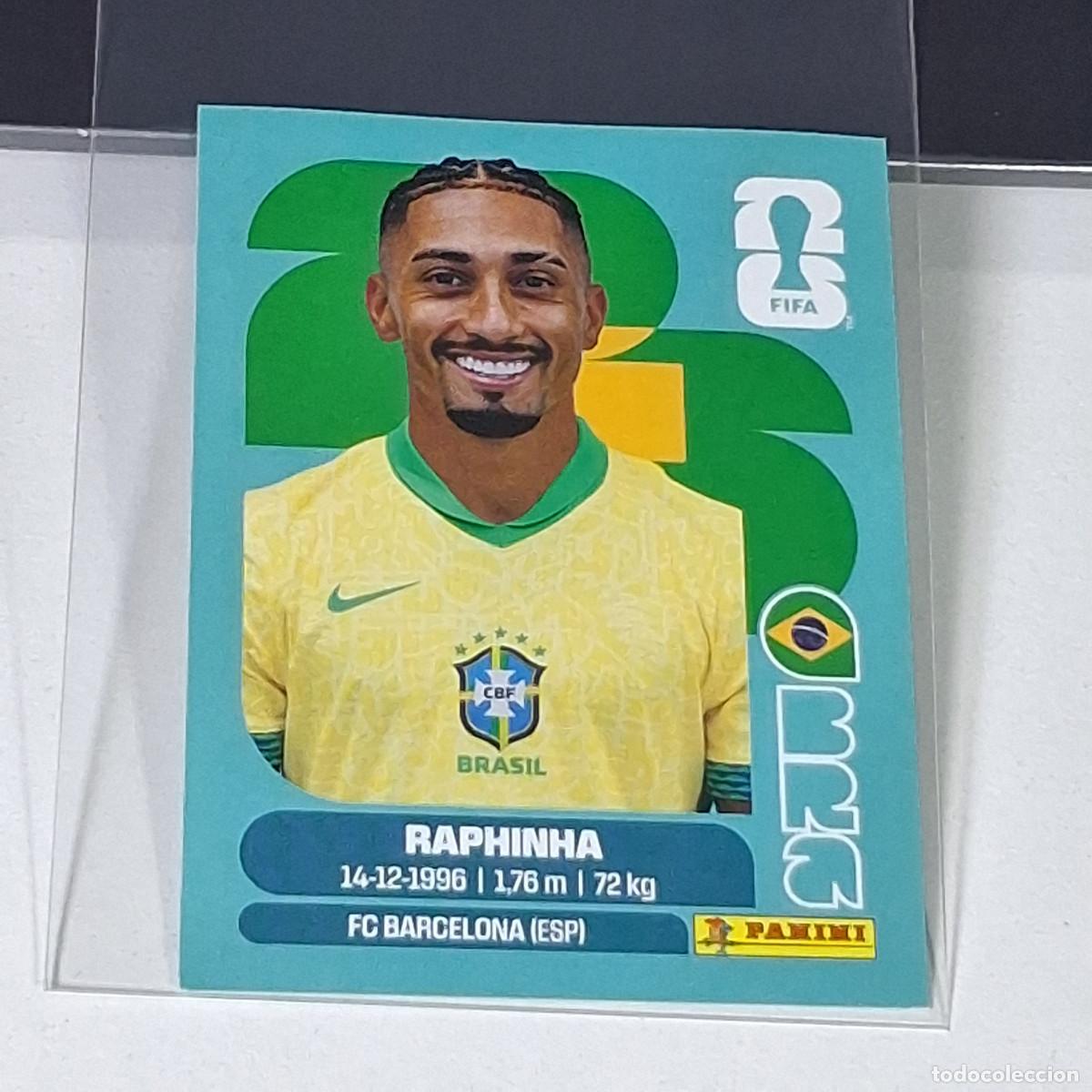 Cromos de f&uacute;tbol: B60 BRA19 RAPHINHA 19 BRAZIL BRASIL BRA MUNDIAL FIFA WORLD CUP 2026 STICKER PANINI