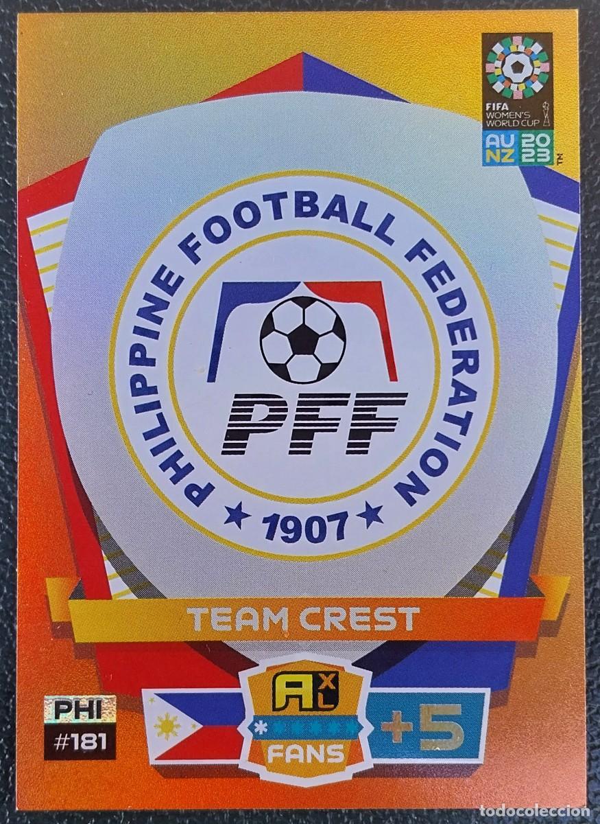 Cromos de Futebol: 181 ESCUDO FILIPINAS FICHAS ALBUM ADRENALYN FEMENINO MUNDIAL WOMEN'S WORLD AU NZ 2023