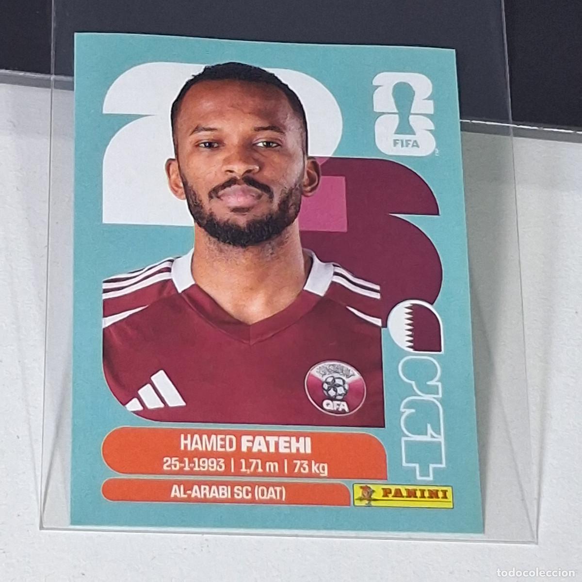 Cromos de Futebol: B60 QAT 12 QAT12 HAMED FATEHI QATAR QATAR CATAR QAT MUNDIAL FIFA WORLD CUP 2026 STICKER PANINI