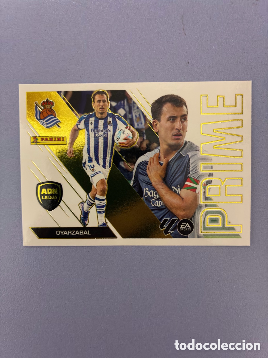 Cromos de Futebol: Cromo Mikel Oyarzabal N.&ordm; 11 ADN LaLiga Prime Metalizado / Dorado - Real Sociedad - Liga Este 26-27