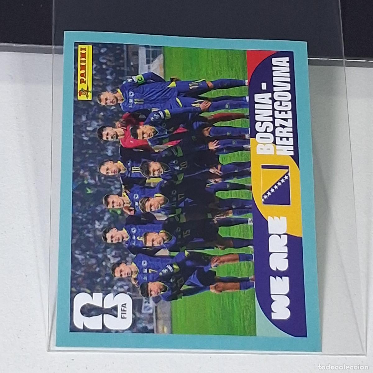 Cartes &agrave; collectionner de Football: B60 BIH 13 BIH13 PLANTILLA EQUIPO BOSNIA HERZEGOVINA BIH MUNDIAL FIFA WORLD CUP 2026 STICKER PANINI