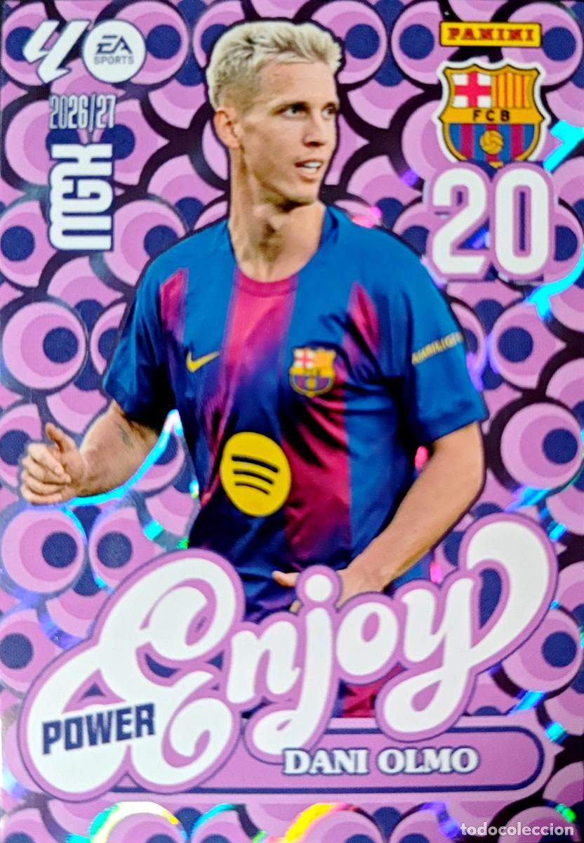 Cromos de f&uacute;tbol: 381 P 381P Dani Olmo - FC Barcelona - ENJOY POWER - PANINI Megacracks MGK 2026 2027 26 27
