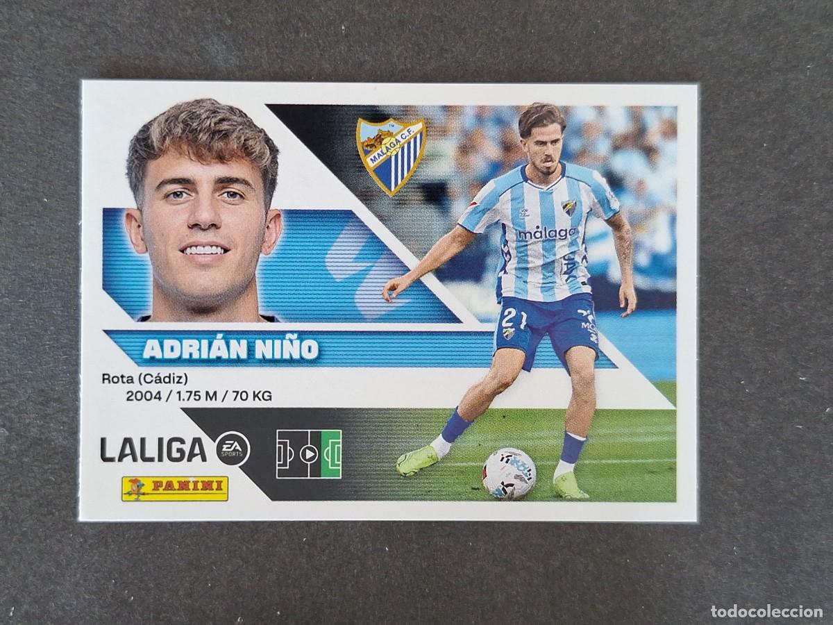 Cromos de f&uacute;tbol: L1 ADRIAN NI&Ntilde;O MALAGA C. F. LIGA ESTE 2026 2027 26 27 NUNCA PEGADO SIN PEGAR