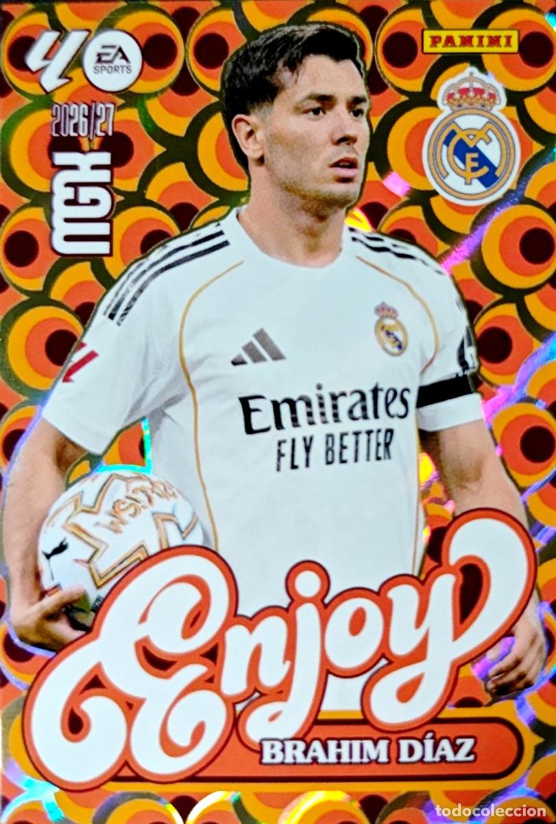 Cromos de f&uacute;tbol: 380 Brahim Diaz - Real Madrid - ENJOY - PANINI Megacracks MGK 2026 2027 26 27