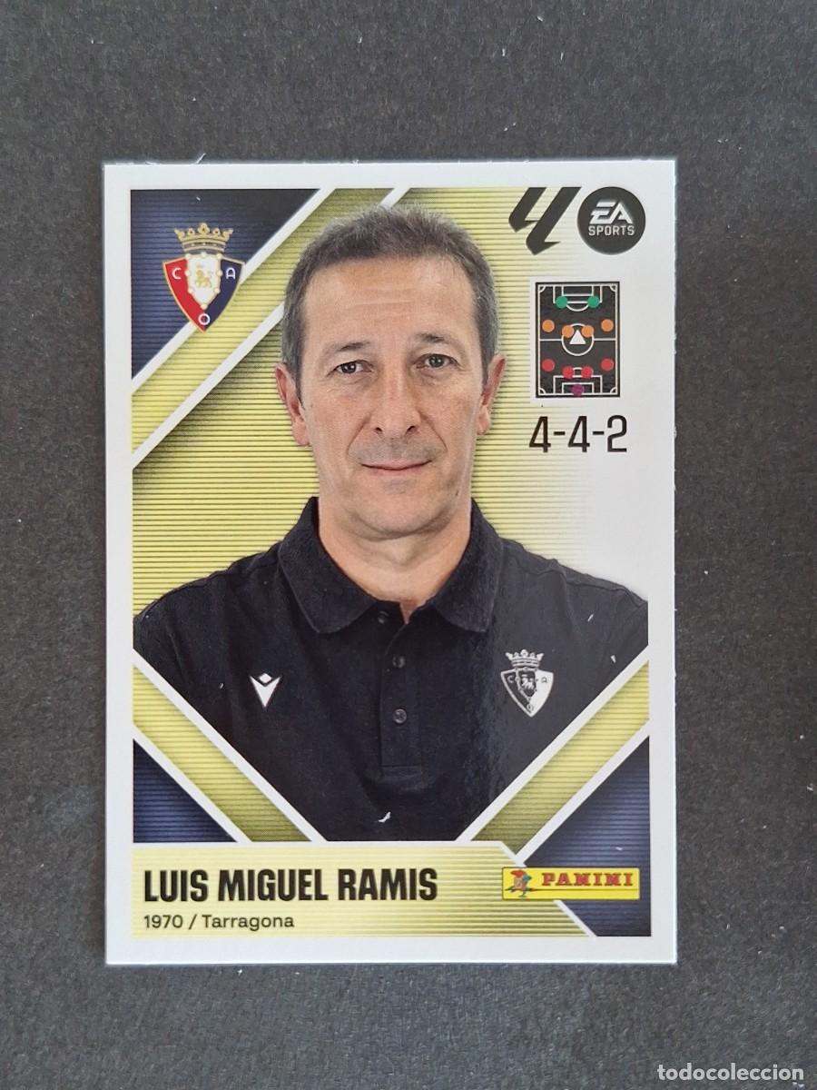 Football Stickers: L1 LUIS MIGUEL RAMIS ENTRENADOR C. A. OASUNA LIGA ESTE 2026 2027 26 27 NUNCA PEGADO SIN PEGAR