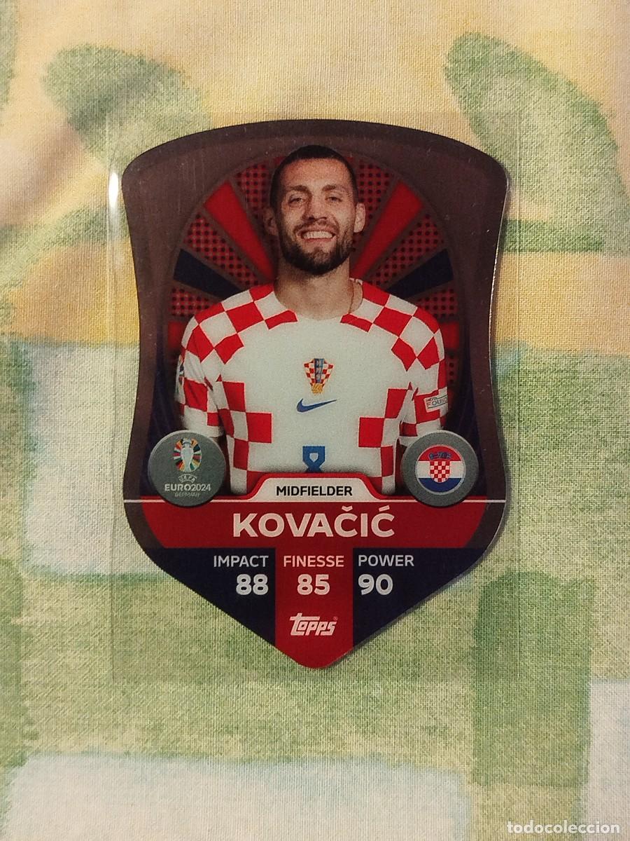 Cromos de Futebol: SC2. Mateo Kovacic (Croacia) Chrome Pro Elite Shield - Topps Match Attax Uefa Euro 2024