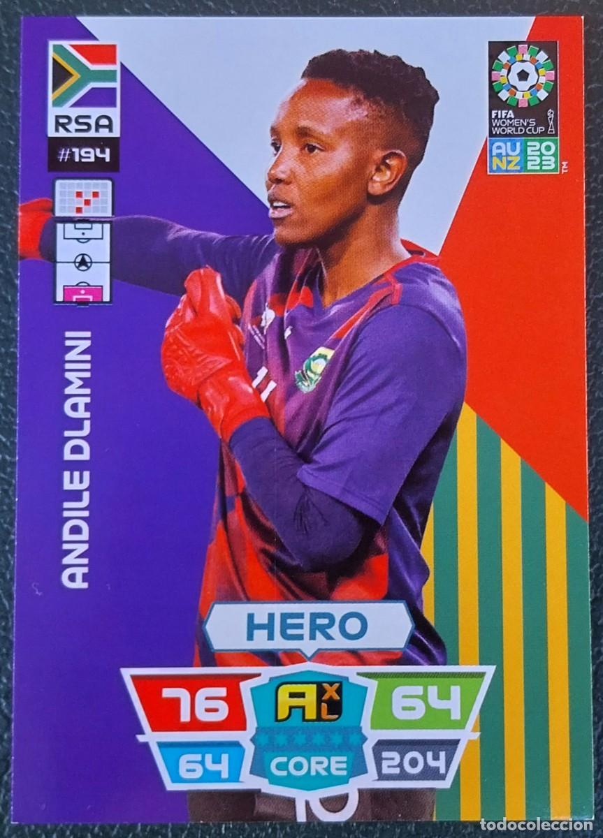 Cromos de f&uacute;tbol: 194 ANDILE DLAMINI SUDAFRICA FICHAS ALBUM ADRENALYN FEMENINO MUNDIAL WOMEN'S WORLD AU NZ 2023