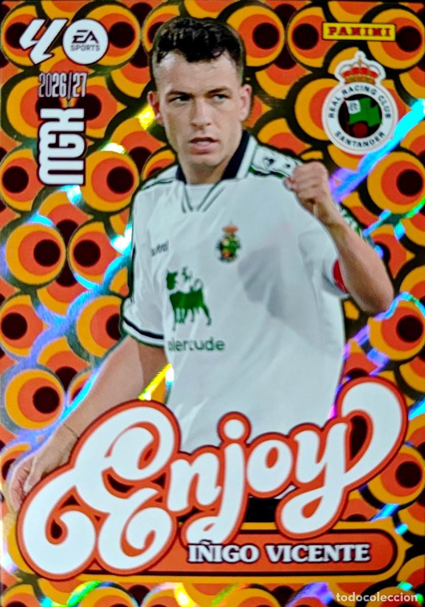 Cromos de f&uacute;tbol: 383 I&ntilde;igo Vicente - Real Racing Club Santander - ENJOY - PANINI Megacracks MGK 2026 2027 26 27