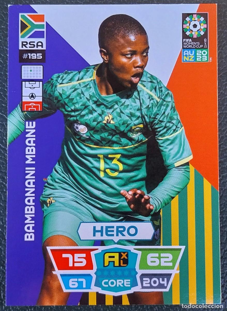 Cromos de f&uacute;tbol: 195 BAMBANANI MBANE SUDAFRICA FICHAS ALBUM ADRENALYN FEMENINO MUNDIAL WOMEN'S WORLD AU NZ 2023