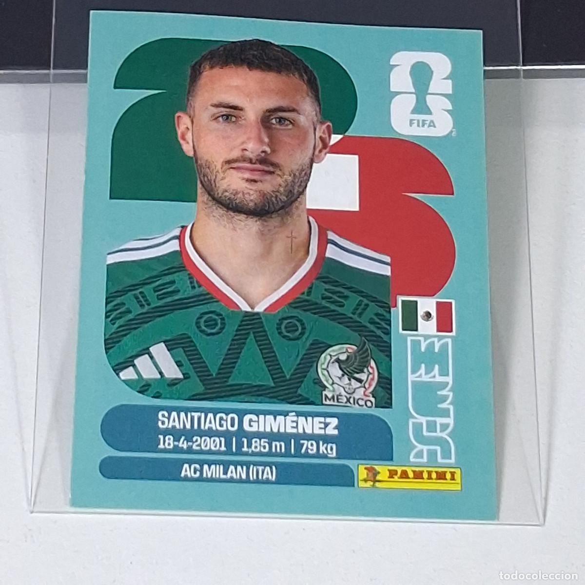 Cromos de f&uacute;tbol: B60 MEX 16 MEX16 SANTIAGO GIMENEZ MEXICO MUNDIAL FIFA WORLD CUP 2026 STICKER PANINI