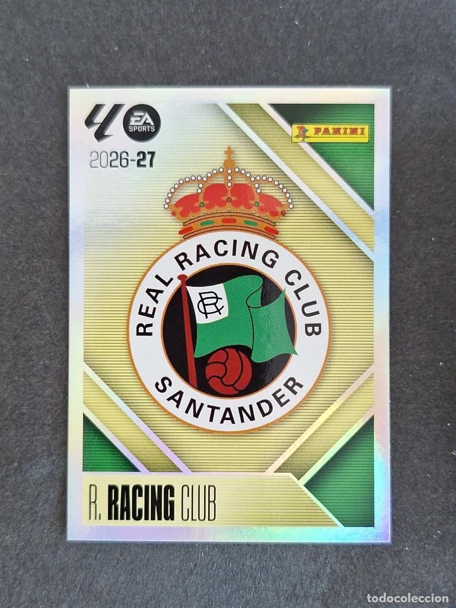 Cromos de f&uacute;tbol: L1 ESCUDO RACING DE SANTANDER LIGA ESTE 2026 2027 26 27 NUNCA PEGADO SIN PEGAR
