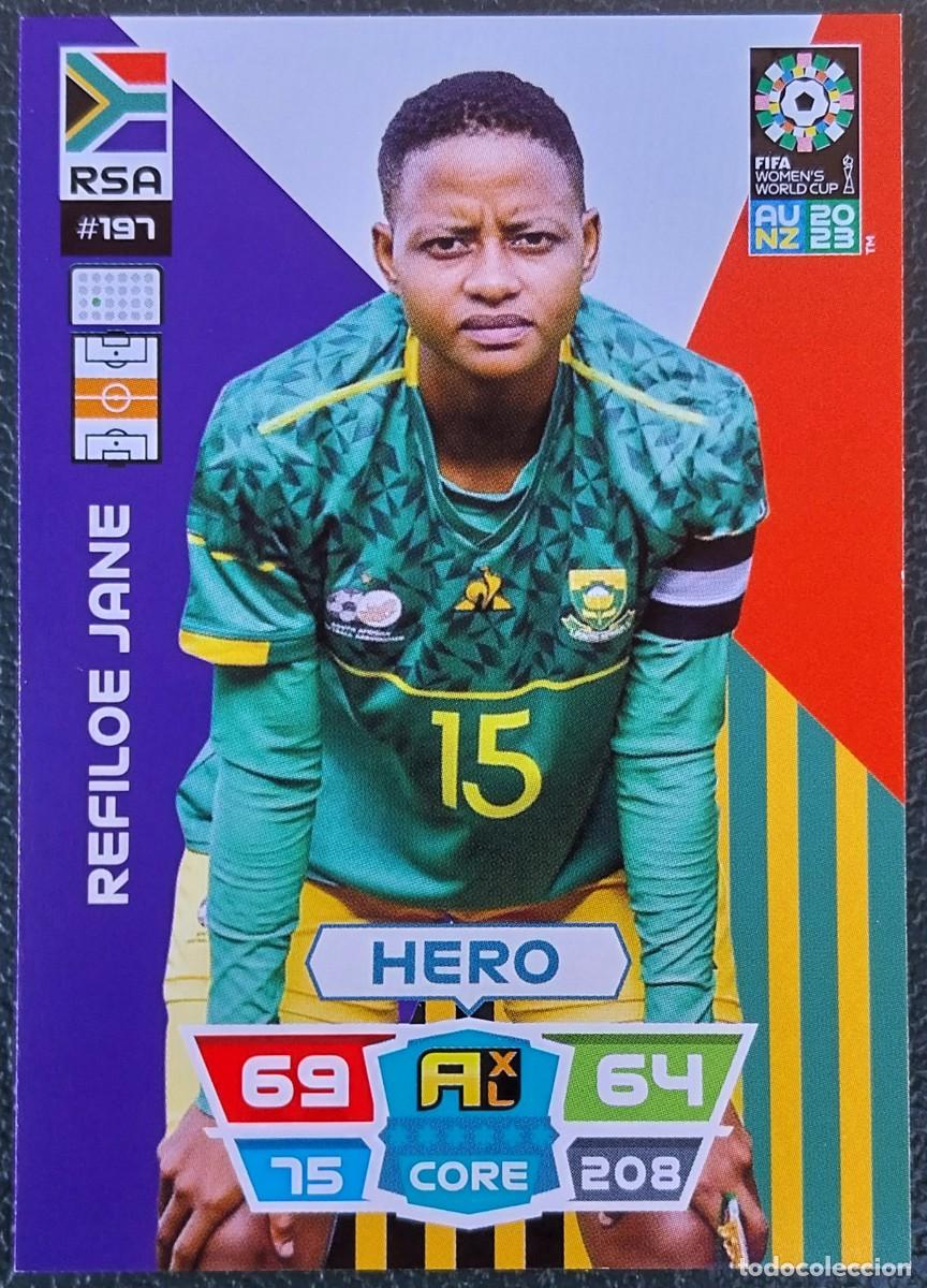 Cromos de f&uacute;tbol: 197 REFILOE JANE SUDAFRICA FICHAS ALBUM ADRENALYN FEMENINO MUNDIAL WOMEN'S WORLD AU NZ 2023
