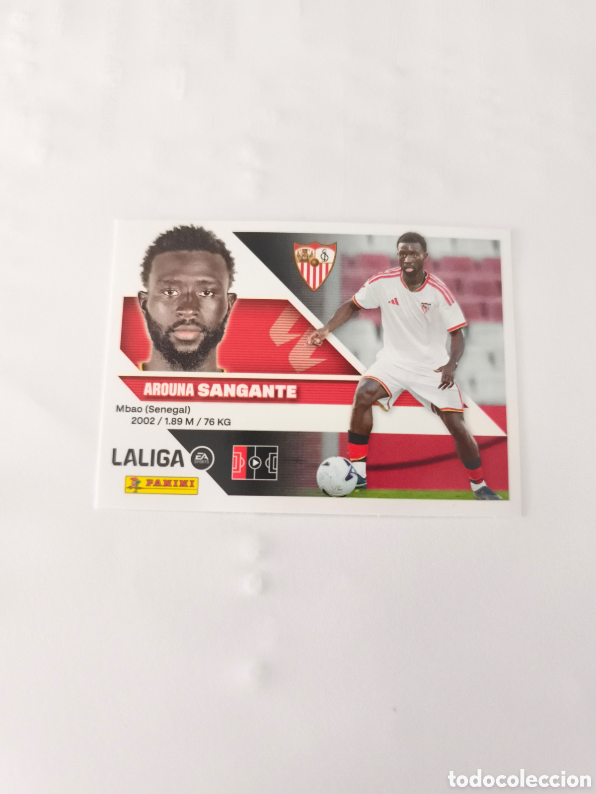 Cromos de Futebol: CROMO N&Uacute;MERO 17 SANGANTE SEVILLA &Uacute;LTIMO FICHAJE. LIGA ESTE 26/27. PANINI. SEGUNDA EDICI&Oacute;N.
