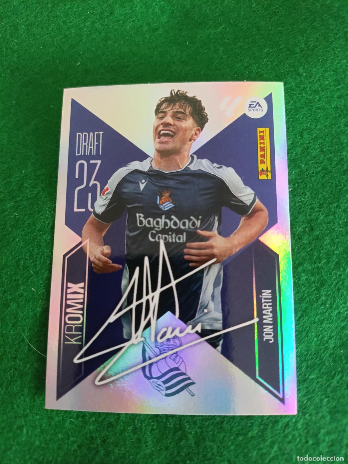 Cromos de Futebol: LIGA ESTE 2026 2027 REAL SOCIEDAD N&ordm; K13 KROMIX JON MART&Iacute;N