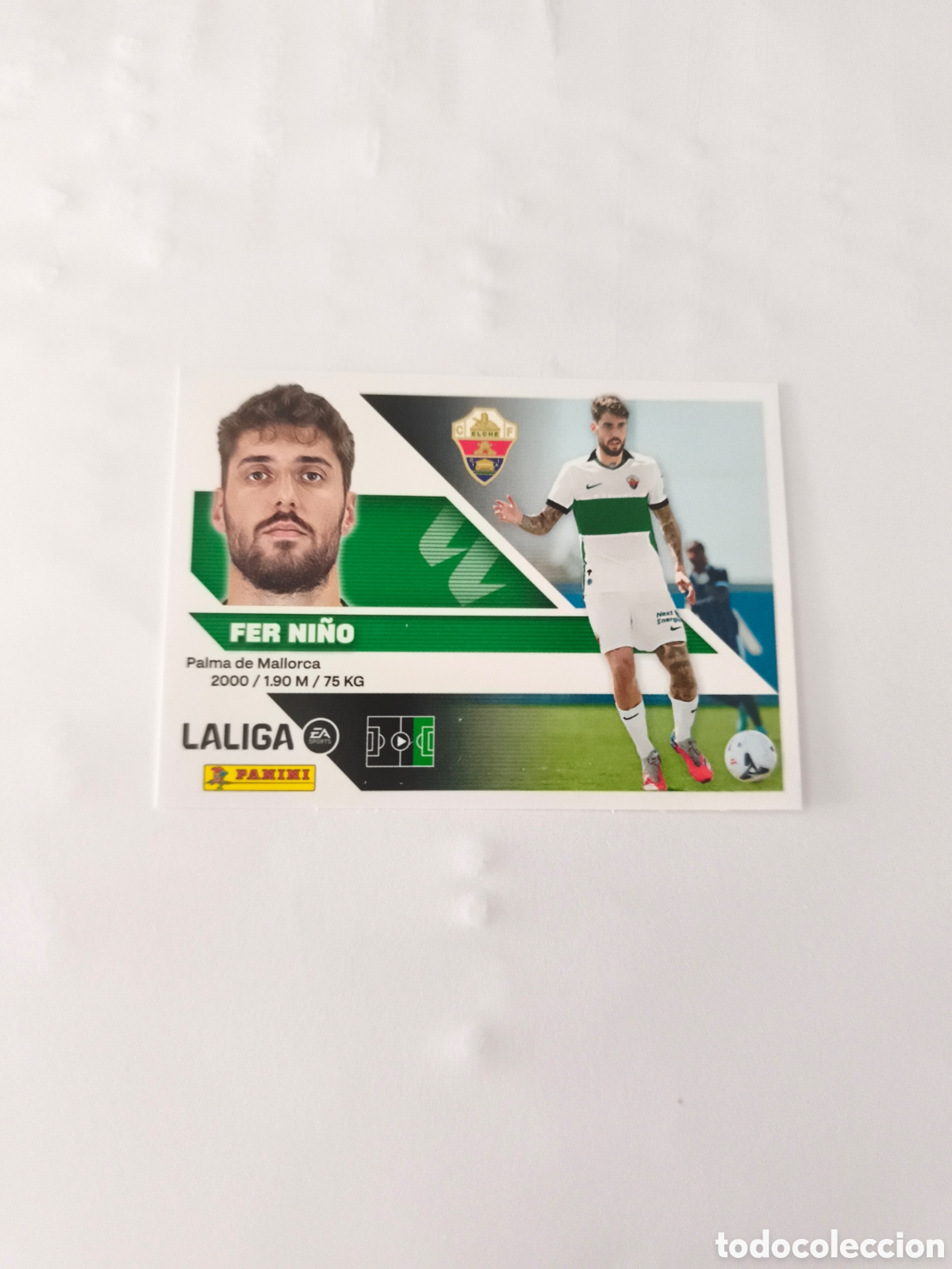 Cromos de Futebol: CROMO N&Uacute;MERO 15 FER NI&Ntilde;O ELCHE &Uacute;LTIMO FICHAJE. LIGA ESTE 26/27. PANINI. SEGUNDA EDICI&Oacute;N.