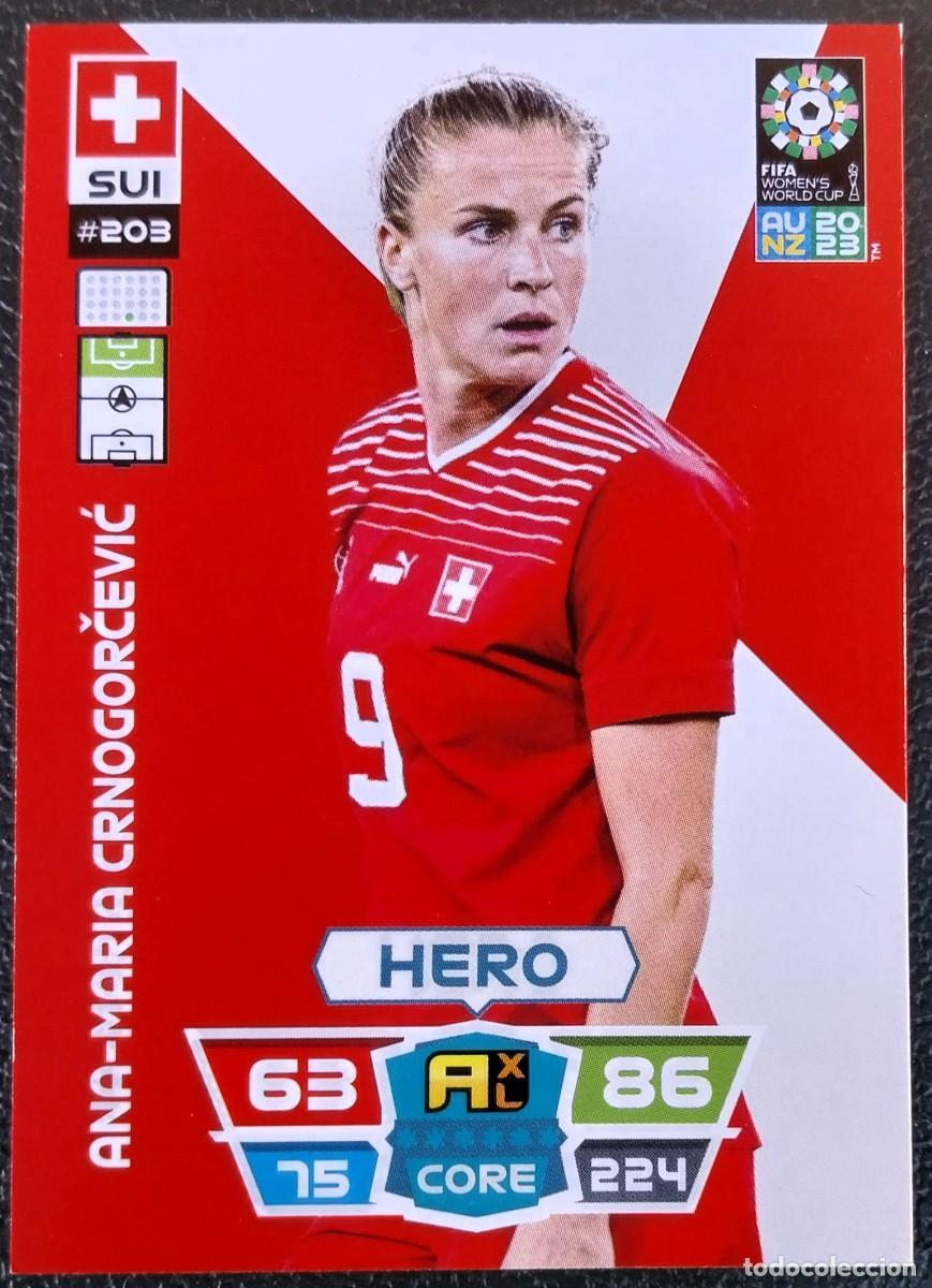Cromos de Futebol: 203 ANA-MARIA CRNOGORCEVIC SUIZA FICHAS ALBUM ADRENALYN FEMENINO MUNDIAL WOMEN'S WORLD AU NZ 2023