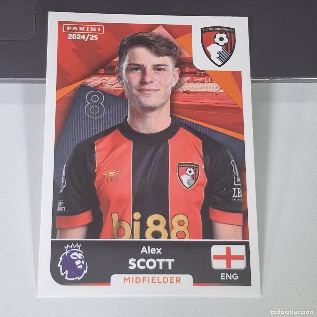Cromos de Futebol: B58 36 ALEX SCOTT BOURNEMOUTH STICKER PANINI PREMIER LEAGUE 24 25 2024 2025