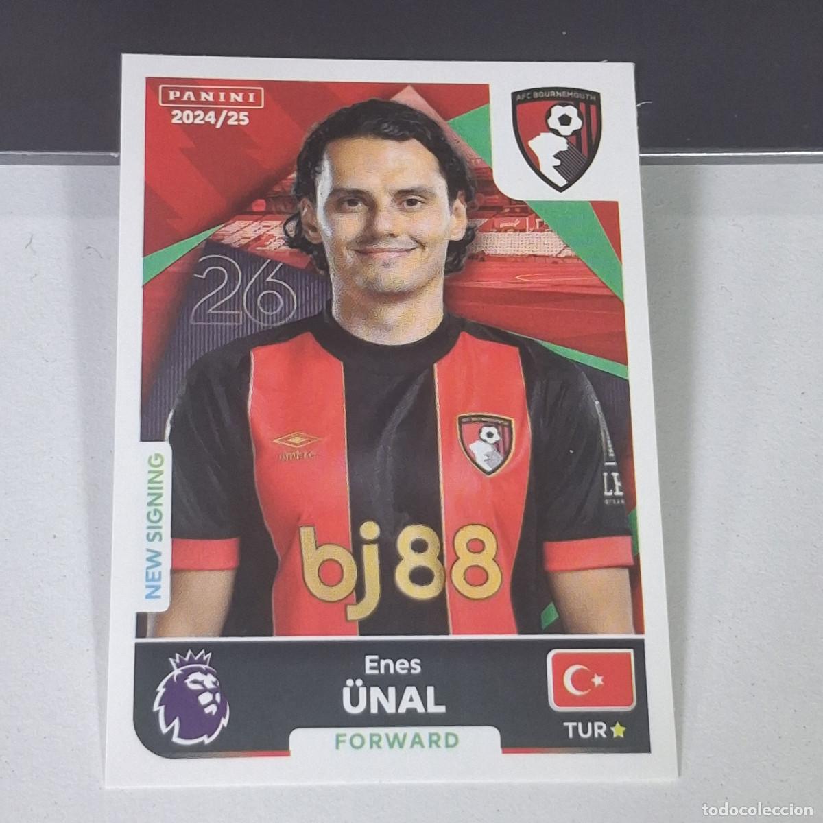 Cromos de Futebol: B58 50 ENES UNAL BOURNEMOUTH STICKER PANINI PREMIER LEAGUE 24 25 2024 2025
