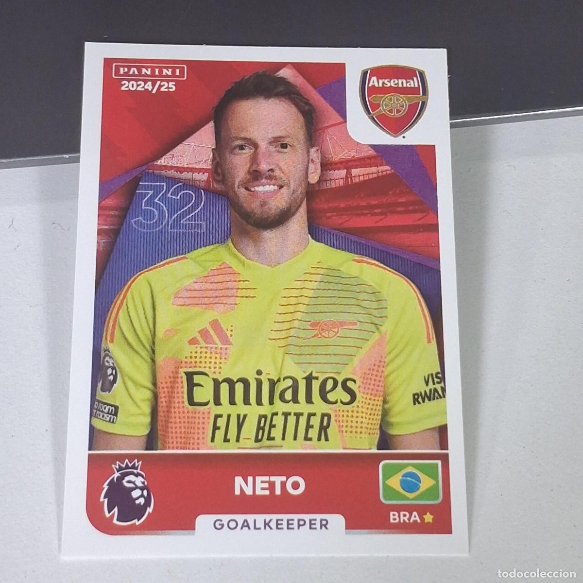 Cromos de Futebol: B58 54 NETO ARSENAL STICKER PANINI PREMIER LEAGUE 24 25 2024 2025
