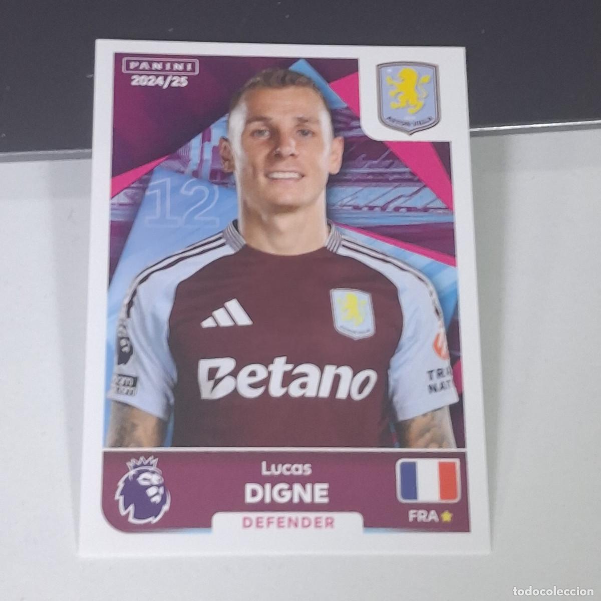 Cromos de Futebol: B58 84 LUCAS DIGNE ASTON VILLA STICKER PANINI PREMIER LEAGUE 24 25 2024 2025