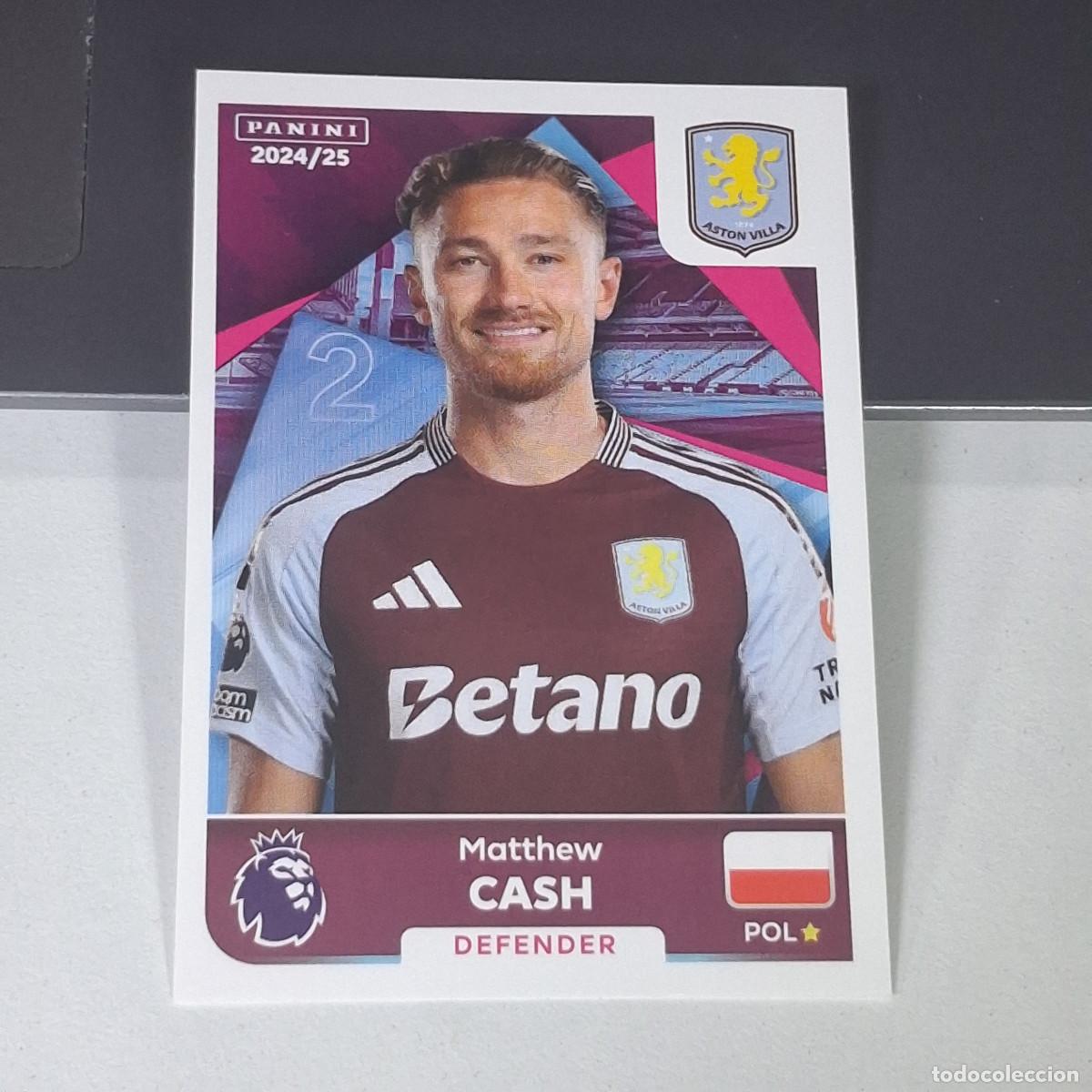 Cromos de Futebol: B58 87 MATTHEW CASH ASTON VILLA STICKER PANINI PREMIER LEAGUE 24 25 2024 2025