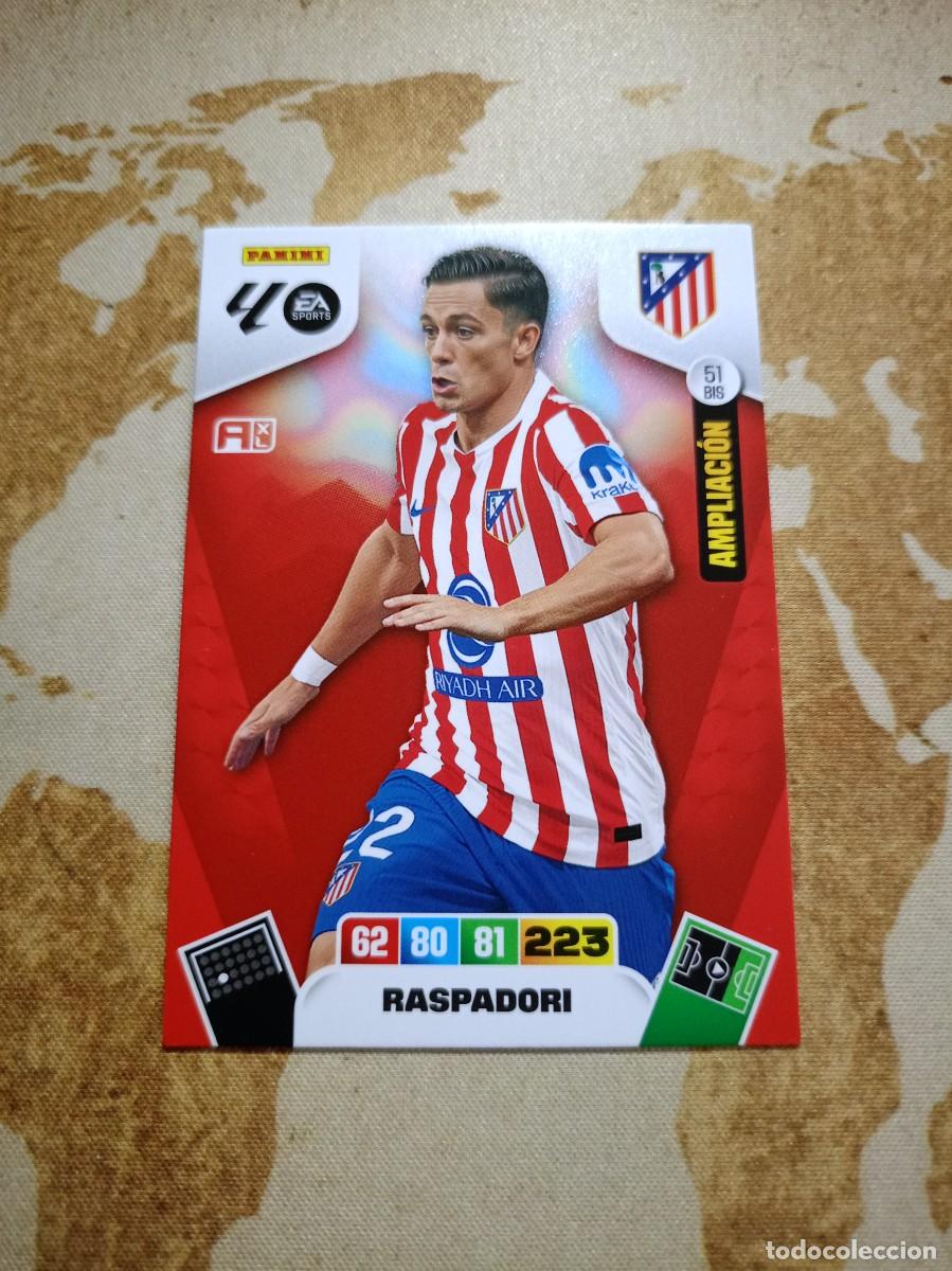 Cromos de f&uacute;tbol: Atl&eacute;tico de Madrid 51 bis RASPADORI Adrenalyn 2025-26
