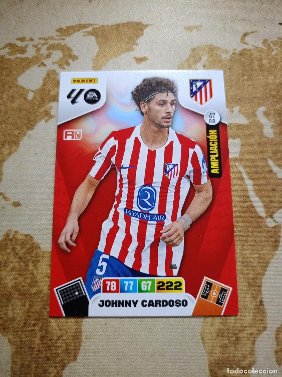 Cromos de f&uacute;tbol: Atl&eacute;tico de Madrid 47 bis JOHNNY CARDOSO Adrenalyn 2025-26