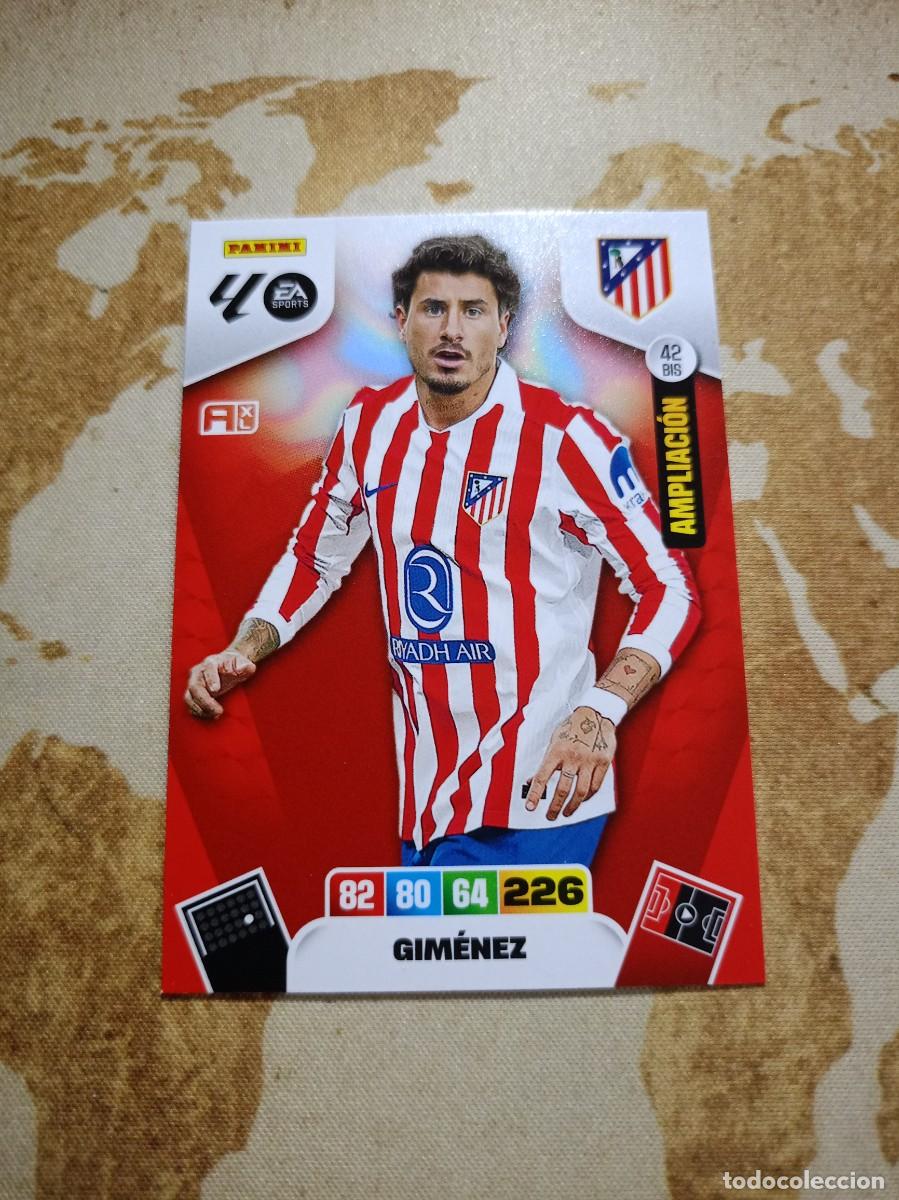 Cromos de f&uacute;tbol: Atl&eacute;tico de Madrid 42 bis GIM&Eacute;NEZ Adrenalyn 2025-26