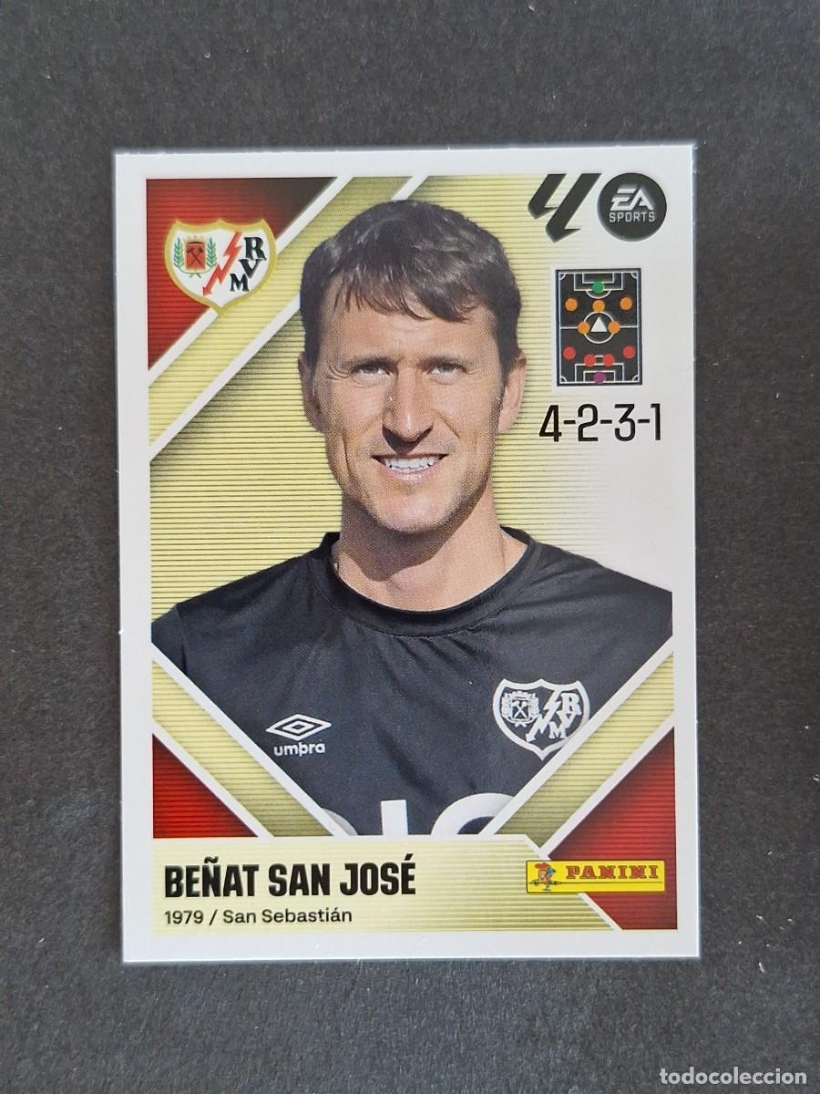 Cromos de f&uacute;tbol: L1 BE&Ntilde;AT SAN JOSE ENTRENADOR RAYO VALLECANO LIGA ESTE 2026 2027 26 27 NUNCA PEGADO SIN PEGAR