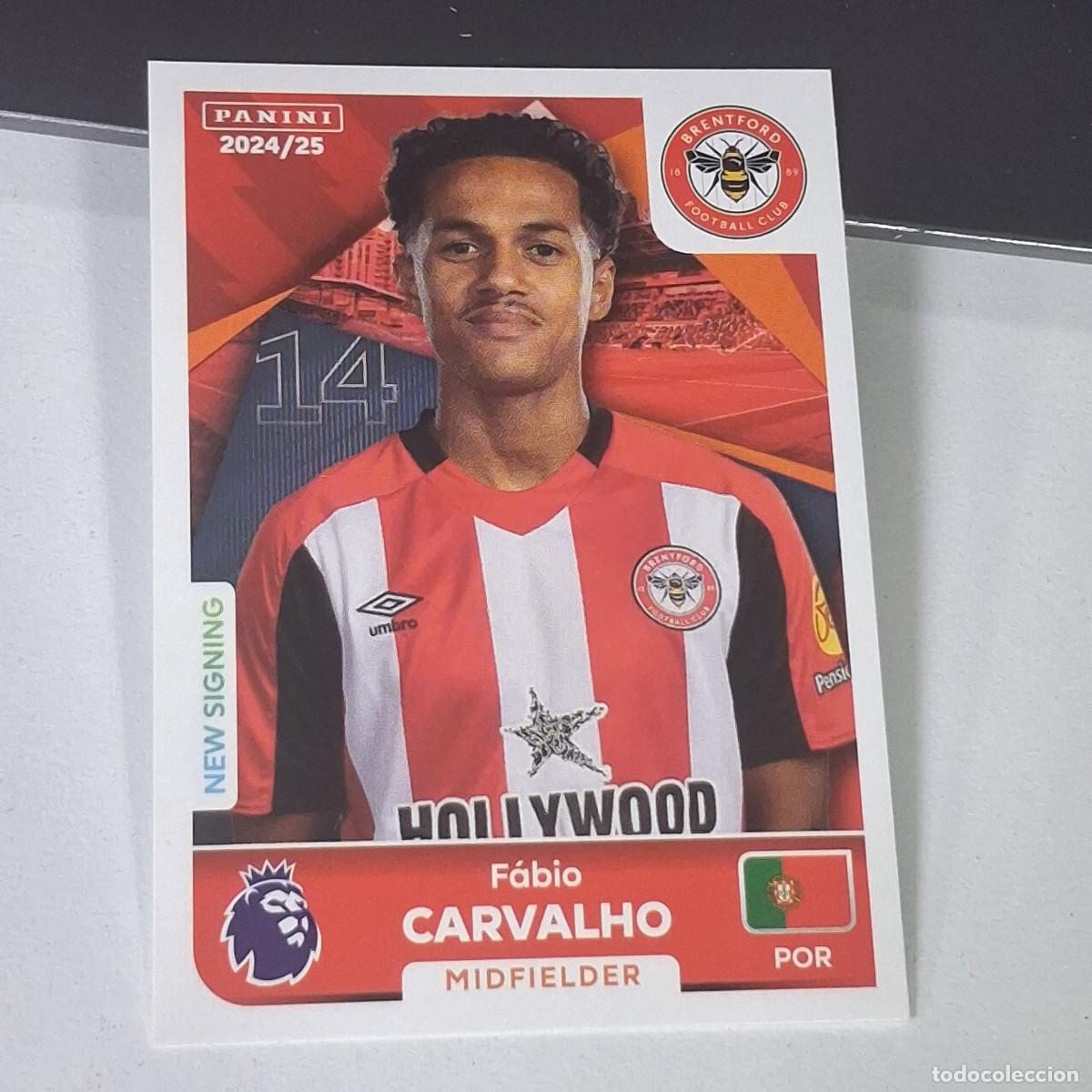 Figurine di Calcio: B58 124 FABIO CARVALHO BRENTFORD STICKER PANINI PREMIER LEAGUE 24 25 2024 2025