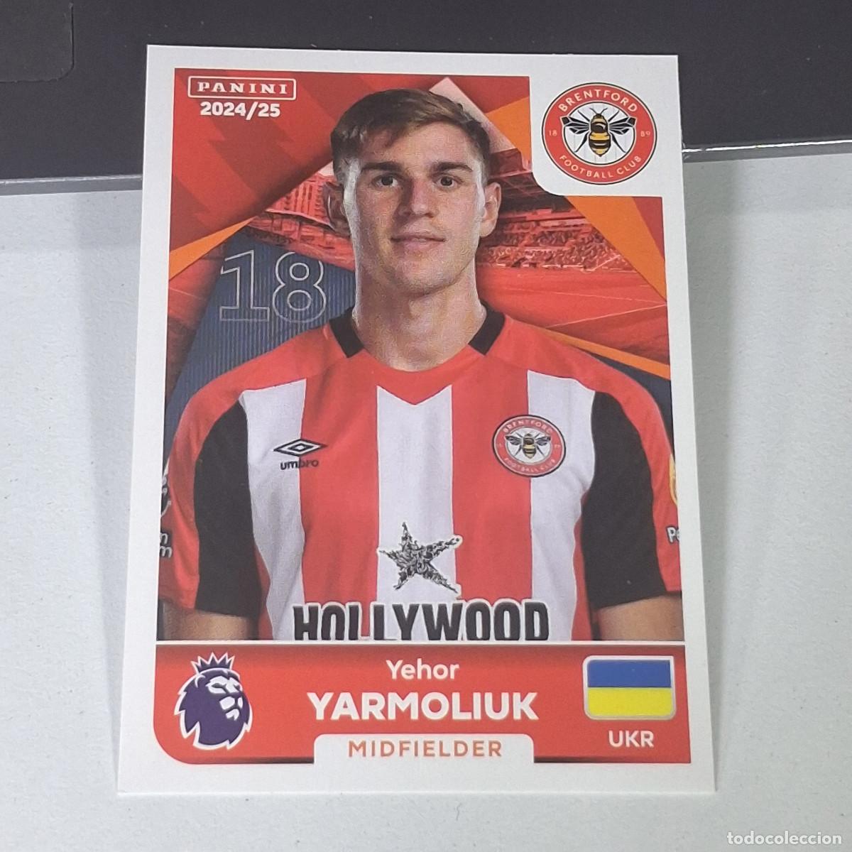 Figurine di Calcio: B58 125 YEHOR YARMOLIUK BRENTFORD STICKER PANINI PREMIER LEAGUE 24 25 2024 2025